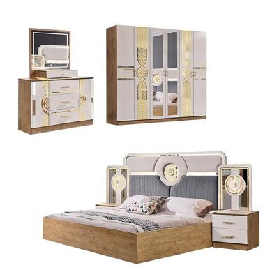 Chambre a Coucher Complete Turkish Bedroom Sets Cheap Wholesale Master Room king Size Bed लकड़ी का आधुनिक बेडरूम फर्नीचर सेट अभी तक कोई समीक्षा नहीं