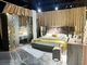 एसजीएस आधुनिक बेडरूम फर्नीचर भंडारण ड्रेसर रजाई सफेद बिस्तर राजा ग्रे पूर्ण आकार
