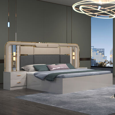 बेडरूम पूरा सेट फर्नीचर बेडरूम फर्नीचर रंग किशोर लकड़ी कस्टम सफेद घर फर्नीचर आधुनिक सेट