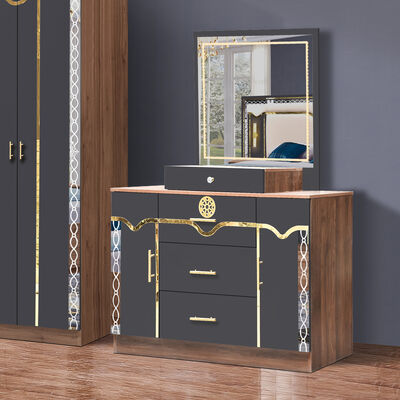 चीन थोक सस्ते लकड़ी के एमडीएफ राजा आकार बिस्तर सेट 5 टुकड़े डबल रूम आधुनिक लक्जरी लकड़ी फ्रेम बेडरूम सेट फर्नीचर