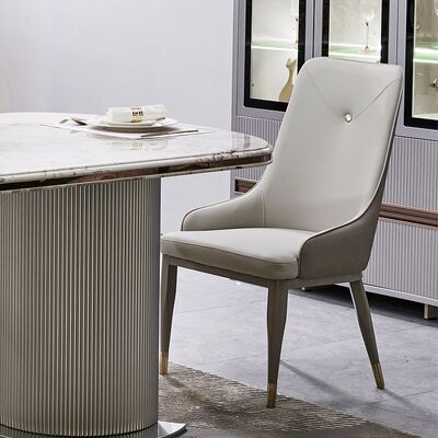 पूर्ण लक्जरी लकड़ी के भोजन कक्ष सेट 6 सीटर होम फर्नीचर शानदार बड़ा लकड़ी का आधुनिक संगमरमर भोजन टेबल सेट 4 कुर्सियाँ