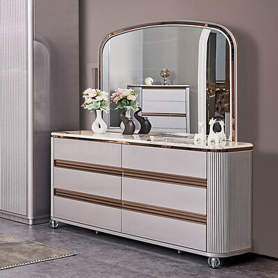 समकालीन लक्जरी चमड़े का डबल बेड पूर्ण बेडरूम सेट मास्टर रूम लकड़ी का फ्रेम आधुनिक किंग साइज बेडरूम फर्नीचर सेट