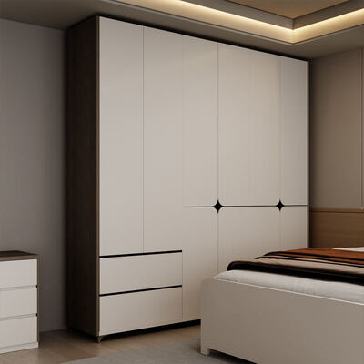 आधुनिक 3 5 सितारा होटल पूर्ण बेडरूम सेट लकड़ी के बिस्तर डबल होम स्टोरेज स्पेस सेविंग किंग साइज लक्जरी बेडरूम फर्नीचर सेट