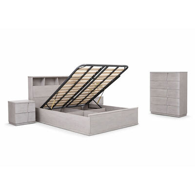 आधुनिक पूर्ण बेडरूम सेट मास्टर रूम किंग साइज डबल बेड होटल होम स्टोरेज ठोस लकड़ी फ्रेम लक्जरी बेडरूम फर्नीचर सेट