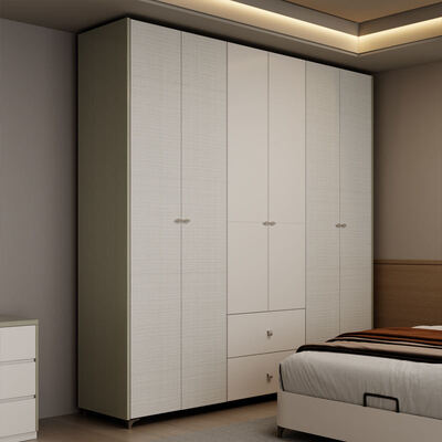 आधुनिक लक्जरी लकड़ी के बेडरूम सेट फर्नीचर, स्टोरेज रिक्लाइनिंग लाइटेड हेडबोर्ड और होम होटल अपार्टमेंट के लिए सरल असेंबली के साथ