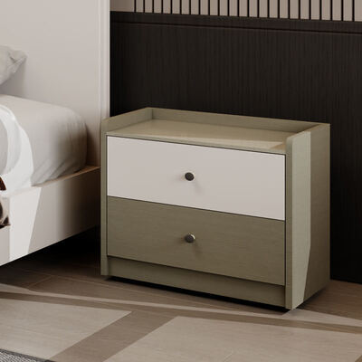 शास्त्रीय लकड़ी में सेट, भंडारण के साथ, आरामदायक न्यूनतम लक्जरी आधुनिक बेडरूम फर्नीचर