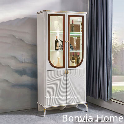 सुरुचिपूर्ण लक्जरी डाइनिंग टेबल और कुर्सियाँ सेट 6 सीटर फर्नीचर होम स्टोरेज व्हाइट कंप्लीट मॉडर्न लार्ज वुडन डाइनिंग रूम सेट