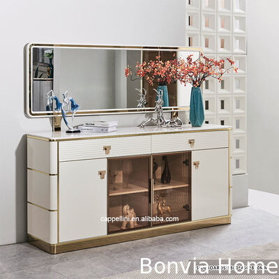 सफेद आधुनिक लक्जरी भोजन टेबल सेट 6 सीटों का लकड़ी का भोजन कक्ष फर्नीचर पूरा घर लकड़ी के फ्रेम भोजन टेबल सेट 4 कुर्सियां