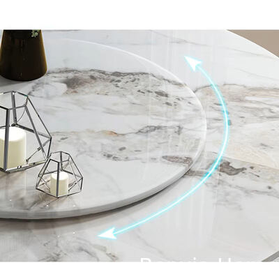 इतालवी उच्च गुणवत्ता डाइनिंग रूम फर्नीचर लंबी स्लेट टेबल और स्टील पैर 4 6 कुर्सियों का सेट