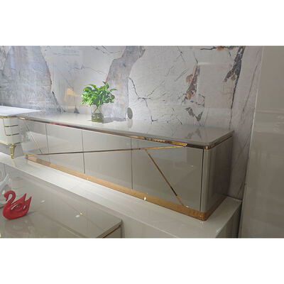 आधुनिक डिजाइन लकड़ी लिविंग रूम टीवी कैबिनेट स्टोरेज होम फर्नीचर लक्जरी शैली लकड़ी के एमडीएफ टीवी स्टैंड