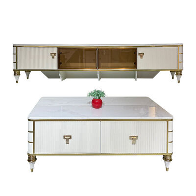 उच्च गुणवत्ता नॉर्डिक सफेद लकड़ी टीवी स्टैंड स्टोरेज होम फर्नीचर होटल आधुनिक लक्जरी एमडीएफ लिविंग रूम टीवी कैबिनेट