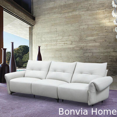 Italian Style Minimalism White Modular Couch Living Room Sofa Set Furniture Modern Luxury Home Lounge Sectional Leather Sofa