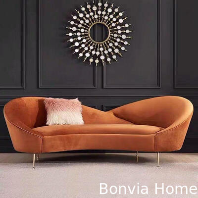 Modern Design 3 Seater Leisure Couch Living Room Sofa Set Sectional Home Furniture Luxury Lounge Velvet Fabric Sofa