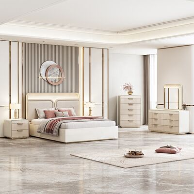 Juego De Muebles Para Dormitorio समकालीन बेडरूम सेट किंग साइज बेड होटल रूम पूरा लक्जरी आधुनिक बेडरूम फर्नीचर सेट