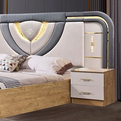 Ensemble Lit Armoire Et Coiffeuse तुर्की फर्नीचर बेडरूम सेट लक्जरी राजा आकार बेडरूम लकड़ी आधुनिक बेडरूम फर्नीचर सेट