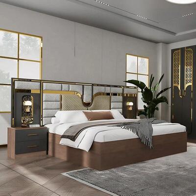 Wholesale Turkish Modern Bedroom Furniture Set Complete 5 Pieces king Size Bed Room Wooden Frame Home Furniture Bedroom Sets