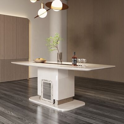 Ensembles De Salle a Manger Complete Dining Room Furniture Home Wooden Modern Luxury Sideboard Wine Cabinet Dining Table Set