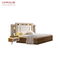 एंटी वाटर अपार्टमेंट बेडरूम फर्नीचर लकड़ी के फ्रेम किंग साइज बेड 2000 मिमी
