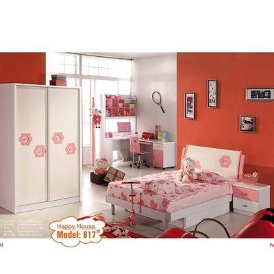 कैपेलिनी 5 पीस सॉलिड वुड बेडरूम सेट