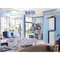 सुरुचिपूर्ण रूपरेखा एमडीएफ बच्चों के बेडरूम नेवी ब्लू किड्स फर्नीचर OEM ओडीएम