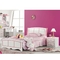 5 मिमी एमडीएफ सॉलिड वुड गर्ल्स बेडरूम फर्नीचर गुलाबी ओडीएम